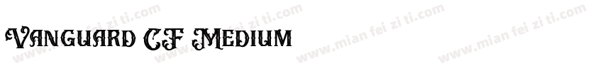 Vanguard CF Medium字体转换